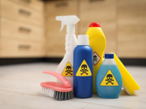various chemical drain cleaners