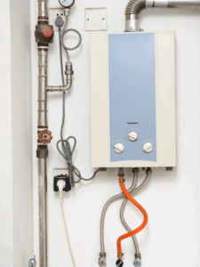 gas tankless water heater adjusted to pump more GPM